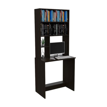 Escritorio Tuhome Office 15 Melamina Negro y Madera