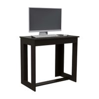 Escritorio de Melamina Tuhome Modelo Office 4 Negro y Madera