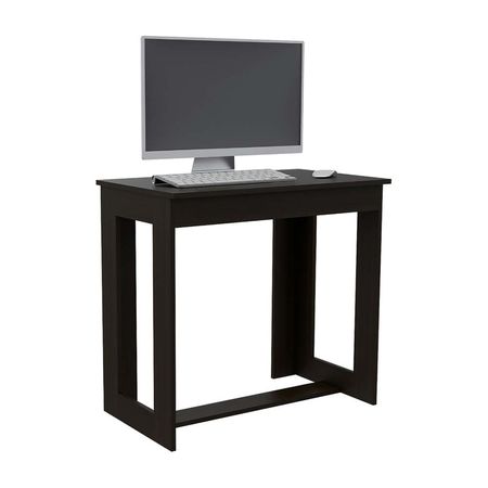 Escritorio de Melamina Tuhome Modelo Office 4 Negro y Madera