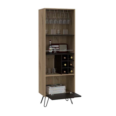 Bar Alto Audra Nature Melamina 180cm Tuhome