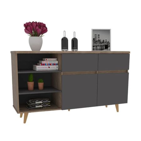 Aparador Melamina Tuhome Modelo Salem 140.1cm