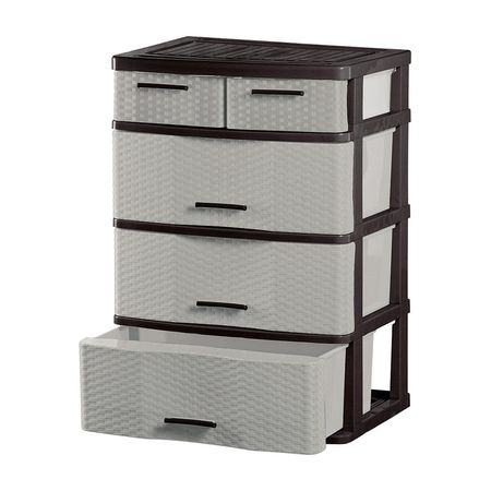 Cómoda Organizadora Polinplast Comodina #4 Marrón Beige