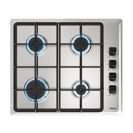 Cocina Encimera a Gas Teka HLX 640 Acero Inoxidable 4 Quemadores