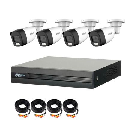 Kit 4 Cámaras Full Color 2MP Dahua