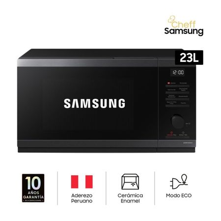 Horno Microondas Samsung Cerámica Enamel 32L Negro MS23DG4504AGPE