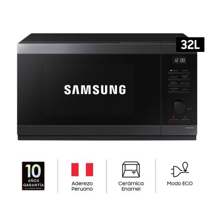 Horno Microondas Samsung MS32DG4504AGPE 32L Negro de Acero Inoxidable