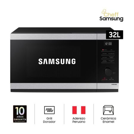 Horno Microondas Samsung MG32DG4524ATPE 32L Negro/Gris