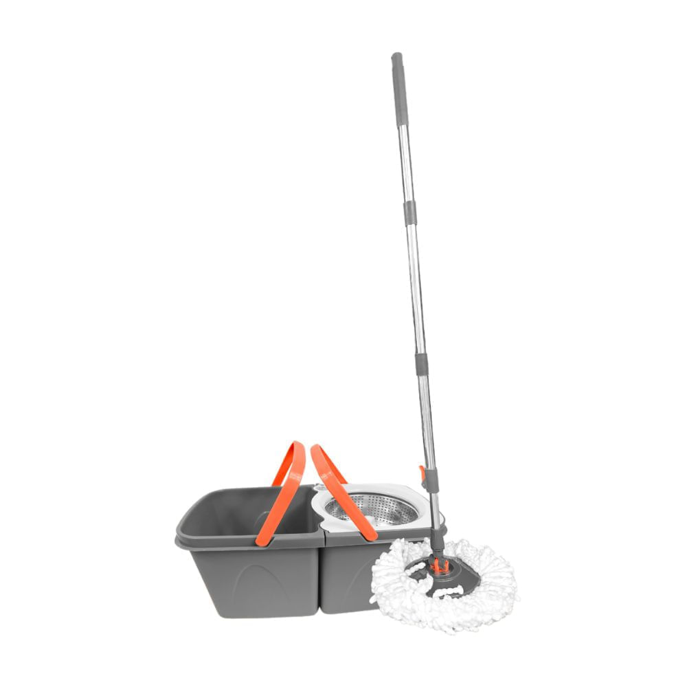 Balde Escurridor + Mopa Premium Orange