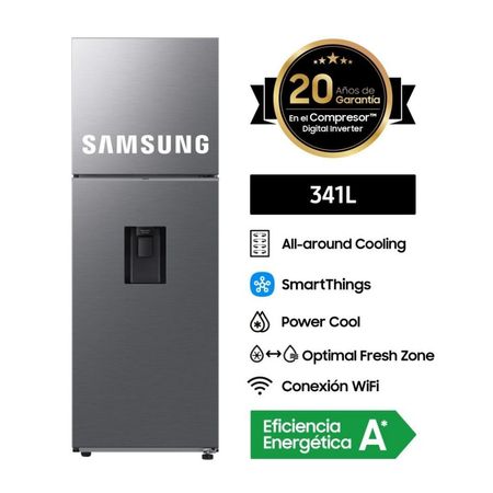 Refrigeradora Samsung Top Mount RT35DG5720S9PE Plata 341L Digital Inverter