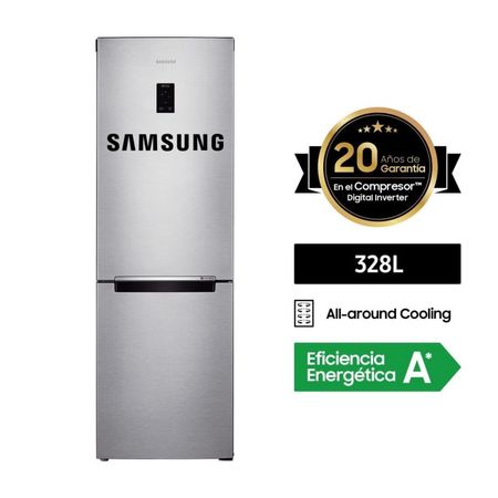 Refrigeradora Samsung RB33J3230SA Bottom Freezer Digital Inverter 328L Plata