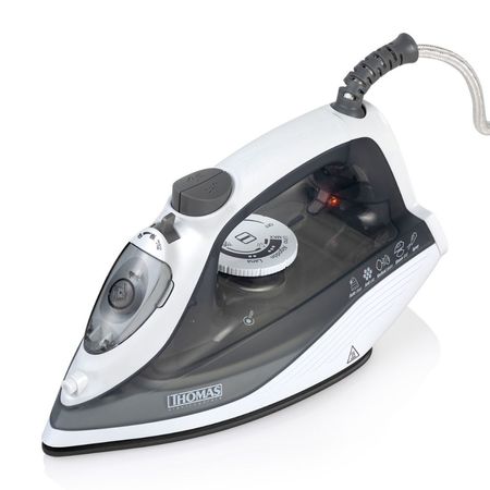 Plancha de Ropa Thomas TH7003 Base Antiadherente 1600W Color Blanco