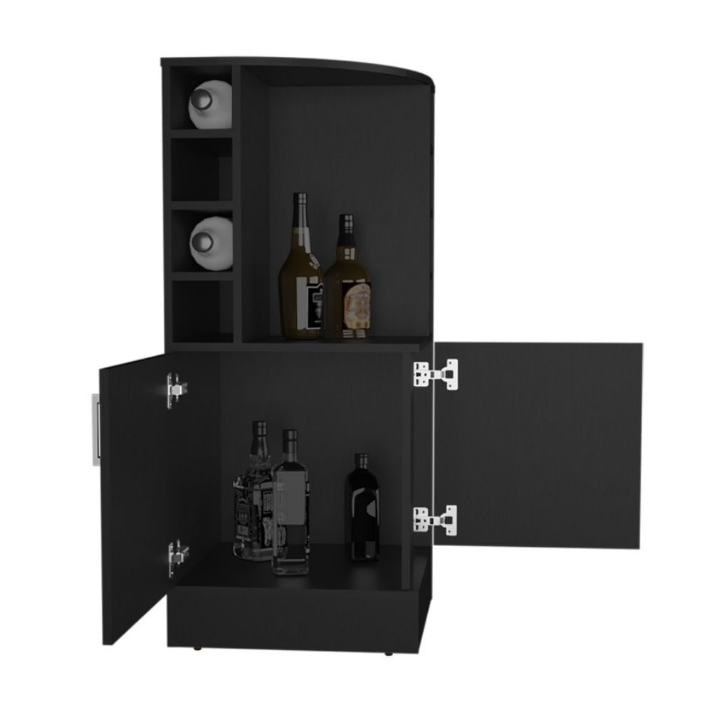 Mueble Bar Bajo Esquinero Jakes Melamina Wengue