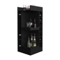 Mueble Bar Bajo Esquinero Lyman Melamina Wengue