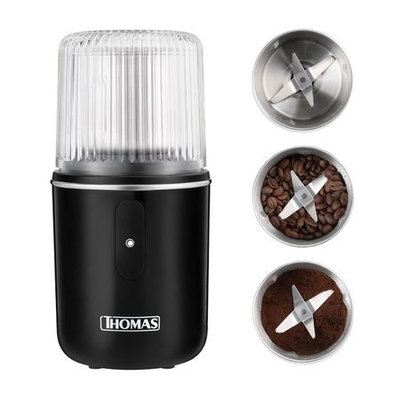 Molinillo Thomas TH32 Negro de Café Eléctrico con 180W de Potencia