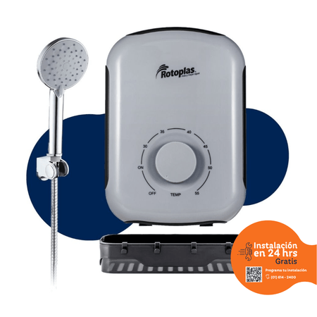 Rapiducha Eléctrica Rotoplas Sensitive Pro 5500w Gris