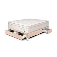 Cama Royal Prince Cajones Queen Champagne Paraiso