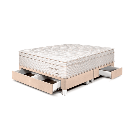Cama Royal Prince Cajones Queen Champagne Paraiso