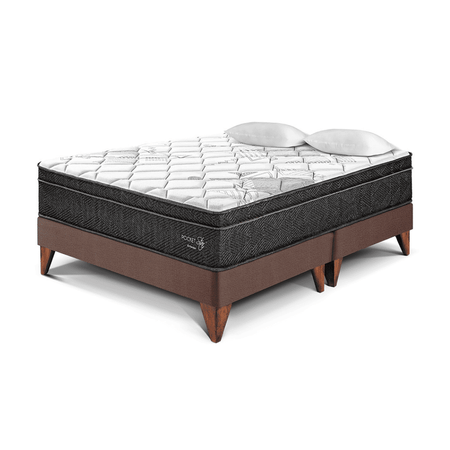 Cama Europea Pocket Star King Chocolate Paraiso