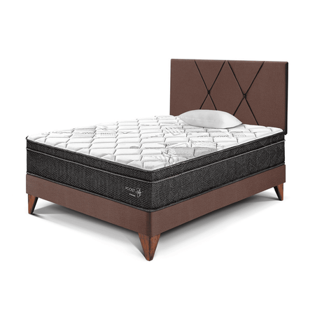 Dormitorio Europeo Paraíso Pocket Star con Loft 1.5 plazas Chocolate
