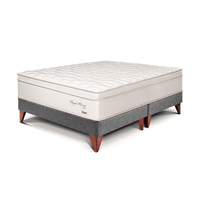 Cama Europea Royal Prince Queen Gris Paraiso