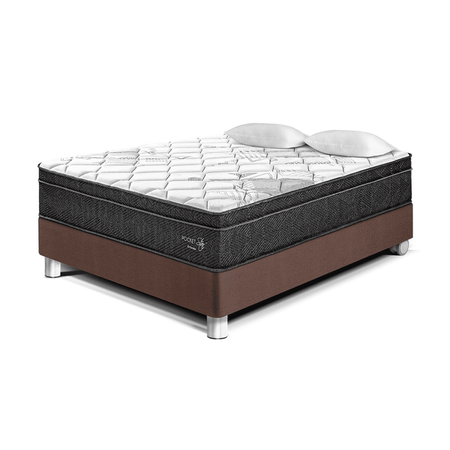Cama Pocket Star 2 plazas Chocolate Paraiso
