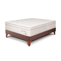 Cama Europea Royal Prince 1.5 plazas Chocolate Paraiso