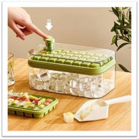 Molde para cubitos de hielo con tapa, bandejas creativas 2 en 1