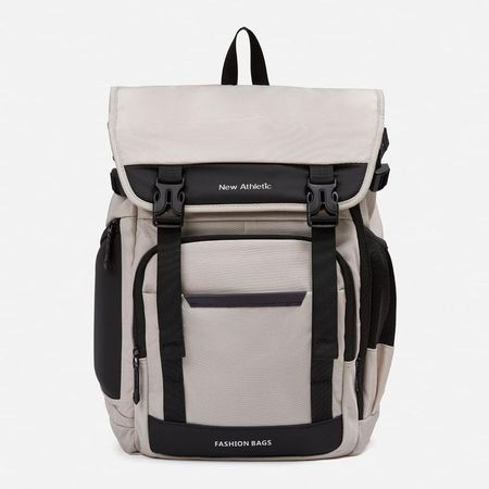 Mochila New Athletic Atlas71 Crema Con Negro Unisex