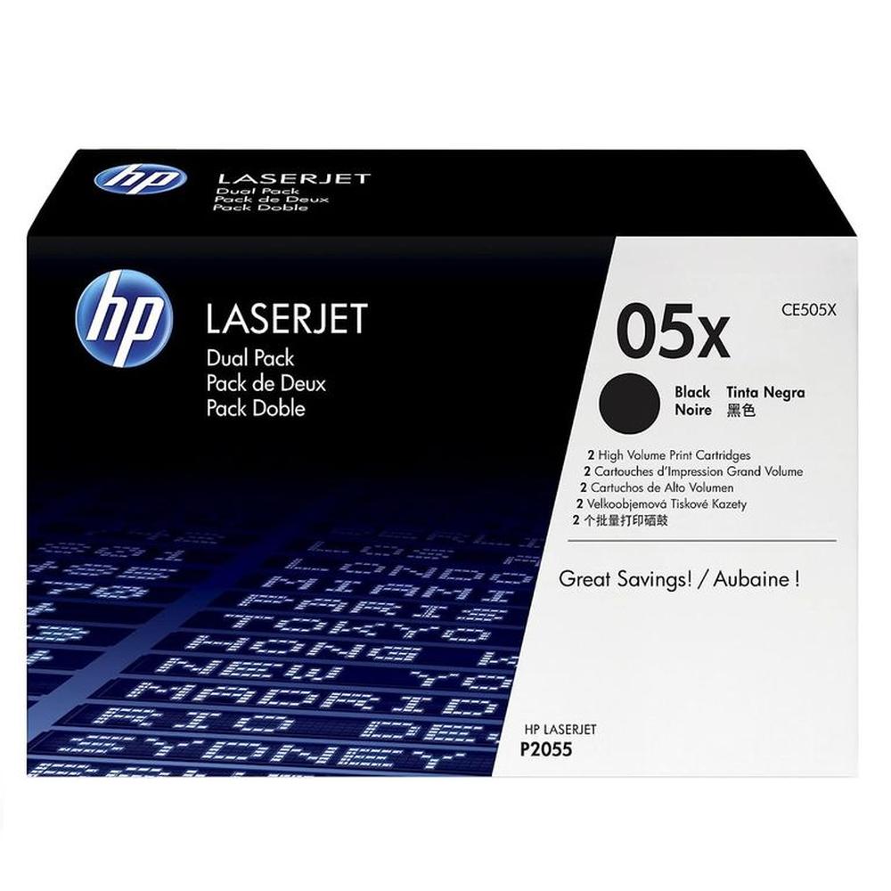 TONER HP 05XD NEGRO CE505X LJ P2055 DUAL PACK ORIGINAL