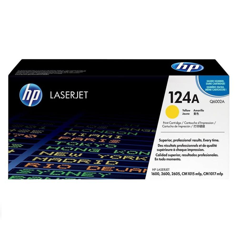 TONER HP 124A AMARILLO Q6002A LJ 2600 ORIGINAL