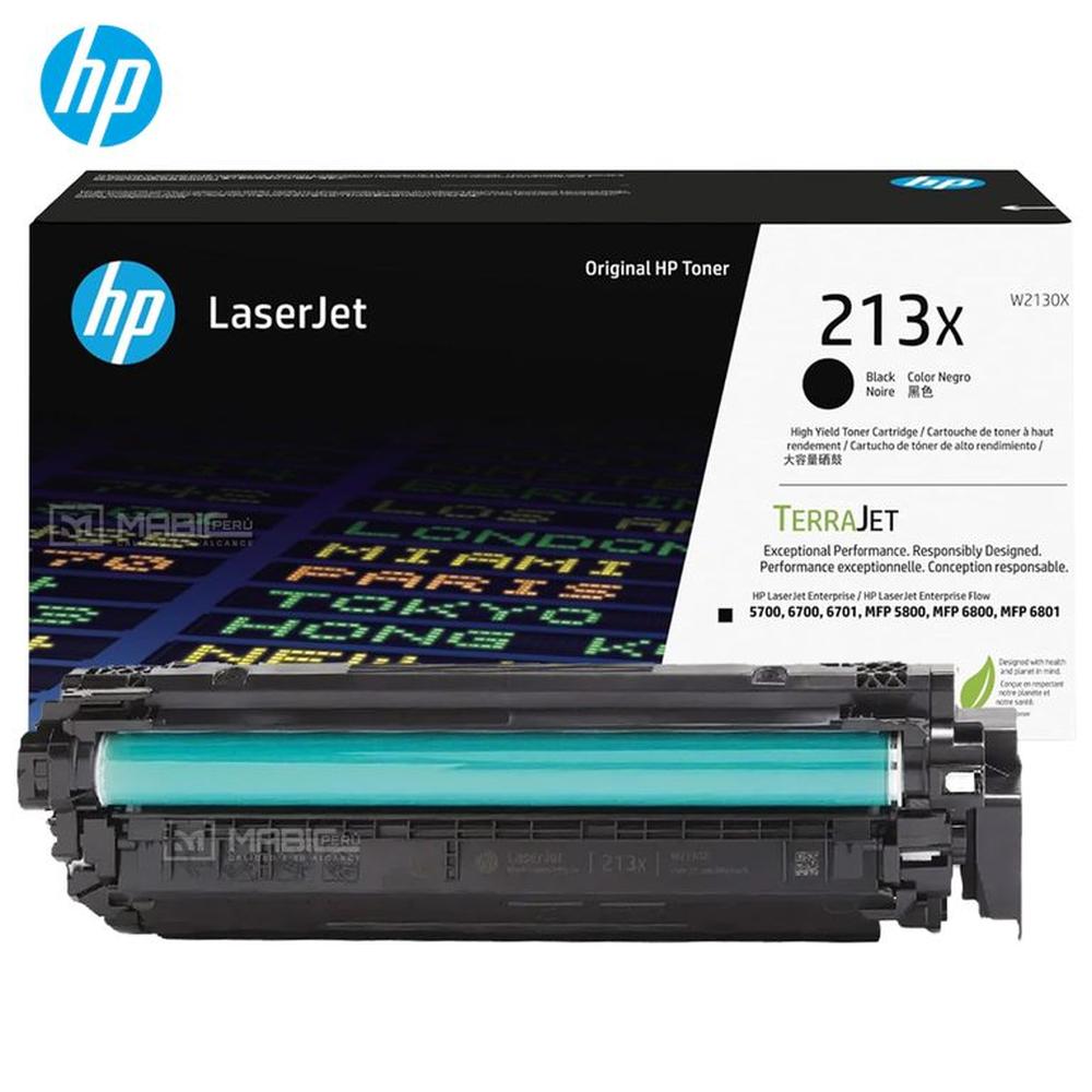 TONER HP 213X NEGRO W2130X LJ 5700 5800 6700 6800 ORIGINAL