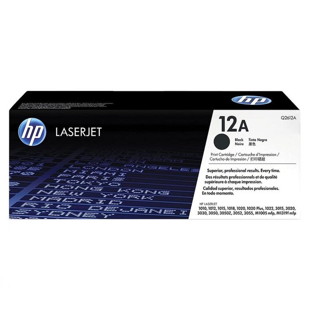 TONER HP 12A NEGRO Q2612A LJ 1010 1020 1022 3015 ORIGINAL