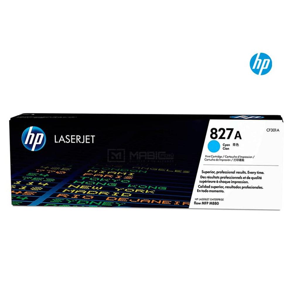 TONER HP 827A CIAN CF301A LJ MFP M880Z ORIGINAL
