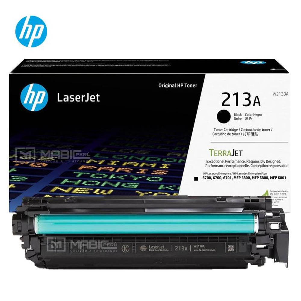 TONER HP 213A NEGRO W2130A LJ 5700 5800 6700 6800 ORIGINAL