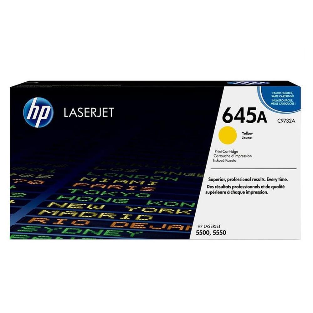 TONER HP 645A AMARILLO C9732A LJ 5500 ORIGINAL