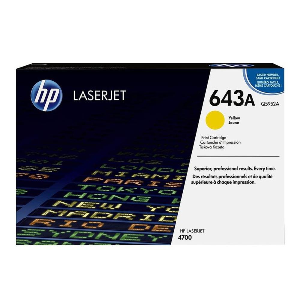 TONER HP 643A AMARILLO Q5952A LJ 4700 ORIGINAL