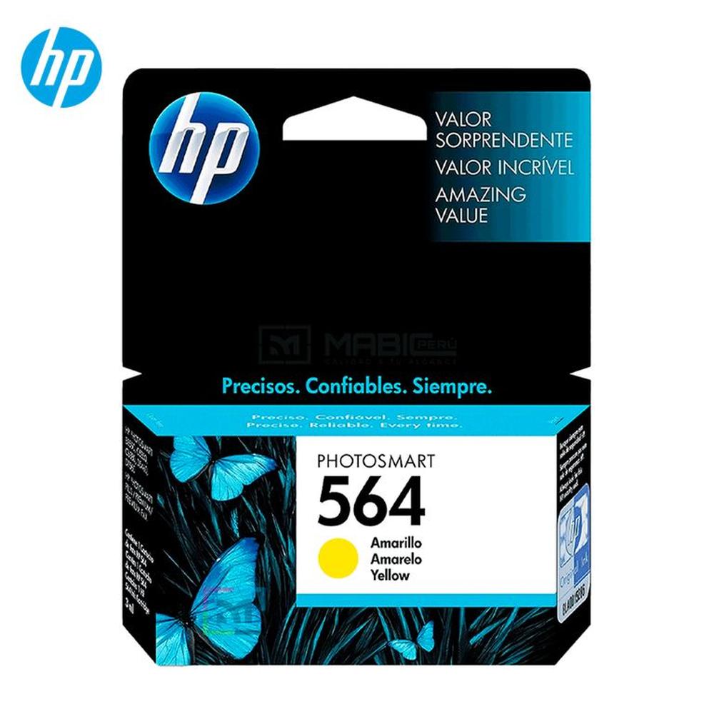 Cartucho de Tinta HP 564 Amarillo CB320WL OfficeJet 3520  4622 7520 Original