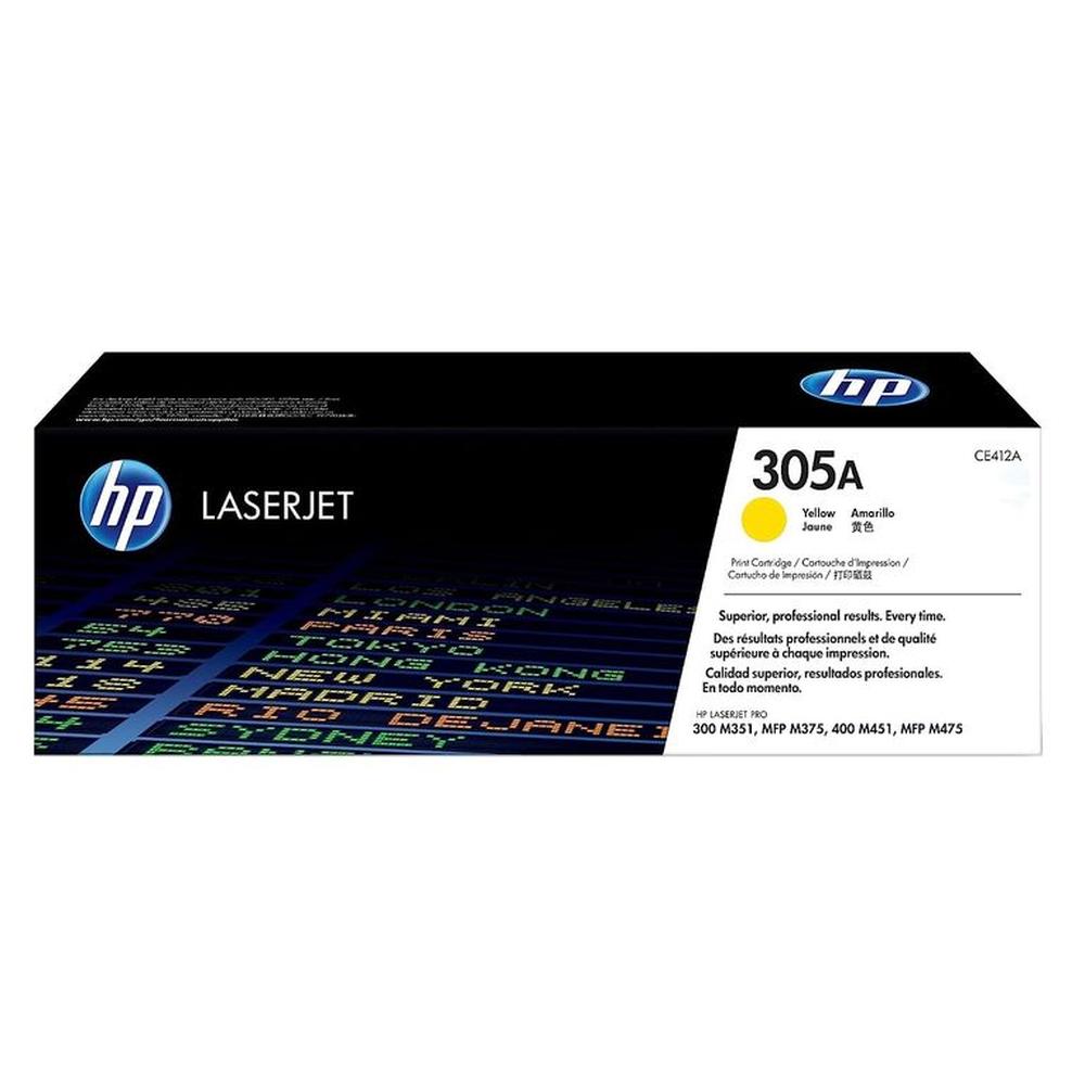 TONER HP 305A AMARILLO CE412A LJP 300 400 ORIGINAL