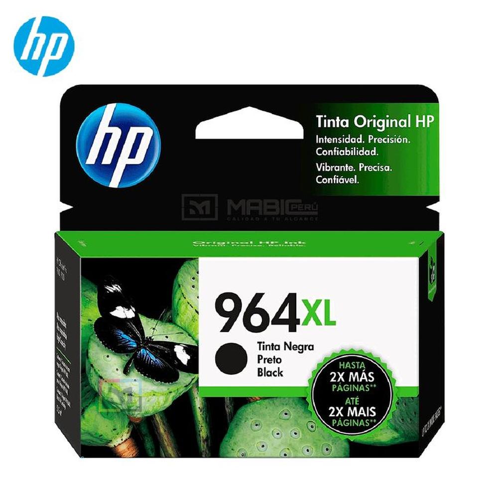 Cartucho de Tinta HP 964XL Negro 3JA57AL OfficeJet 9010 9020 Original
