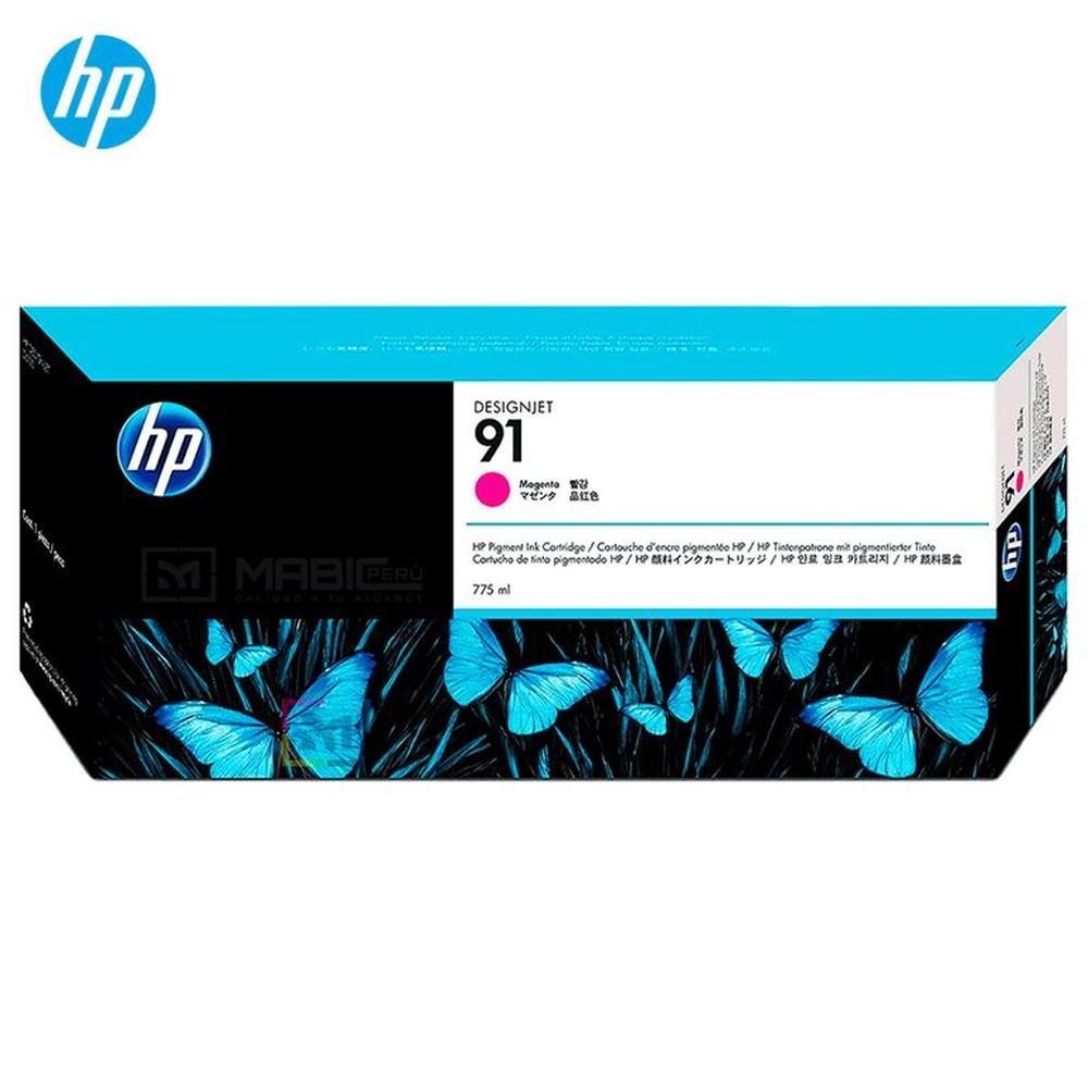 Cartucho de Tinta HP 91 Magenta C9468A Designjet Z6100 Original - 775ml