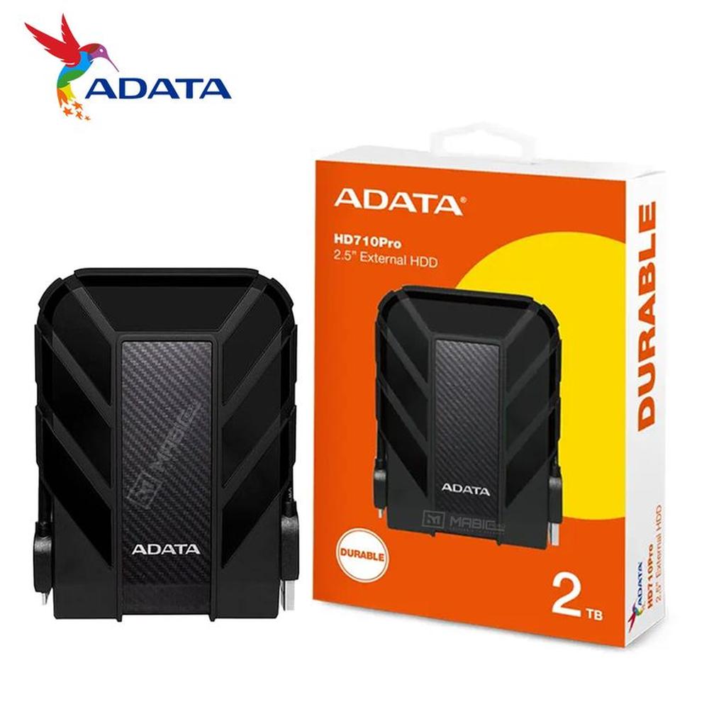 Disco Sólido Externo Adata HD710P 2TB - Negro - Portátil