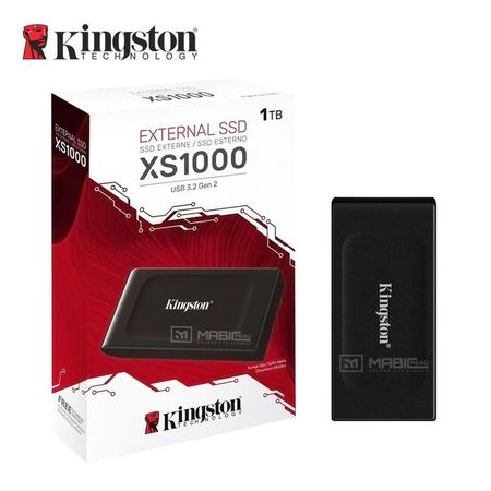 Disco Sólido Externo Kingston XS1000 1TB - Negro - Portátil