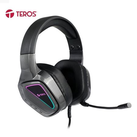 Audífono TEROS TE-8171N 35MM ESTEREO RGB NEGRO