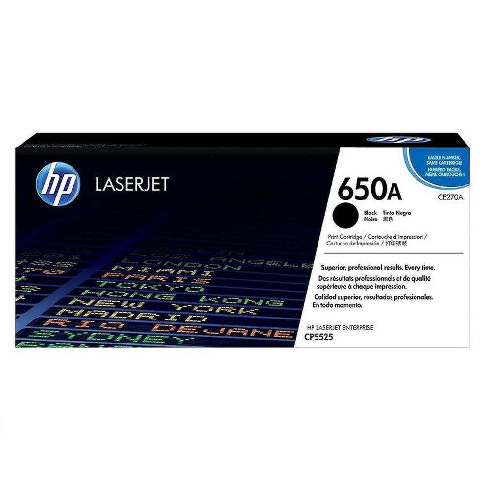 TONER HP 650A NEGRO CE270A LJ CP5525 ORIGINAL