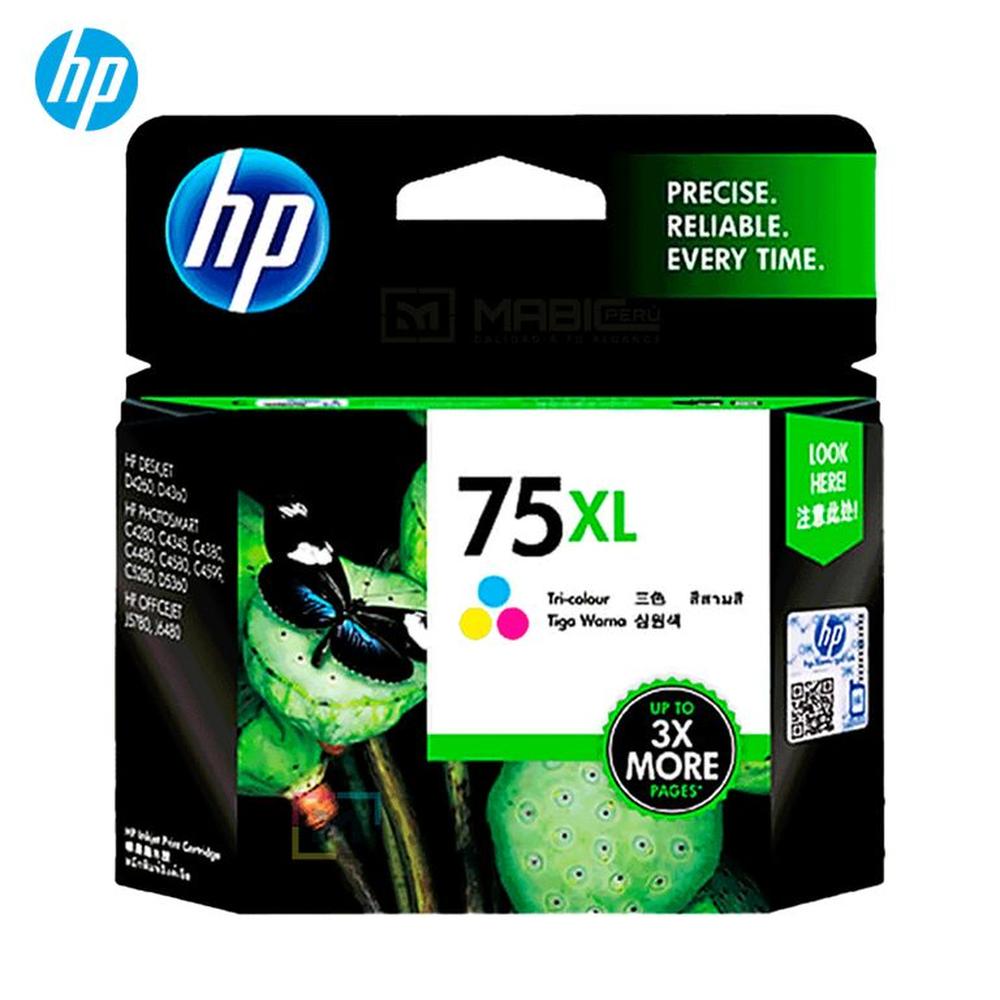 Cartucho de Tinta HP 75XL Tricolor CB338WL OfficeJet J5740 C4740 Original
