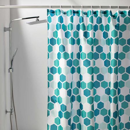 Cortina de baño Poly Sequence Verde Orange