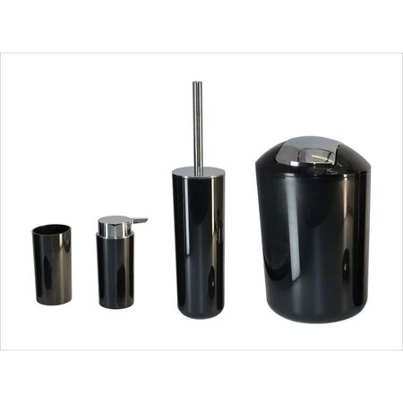 Set de Sobreponer y Papelera Orange Negro