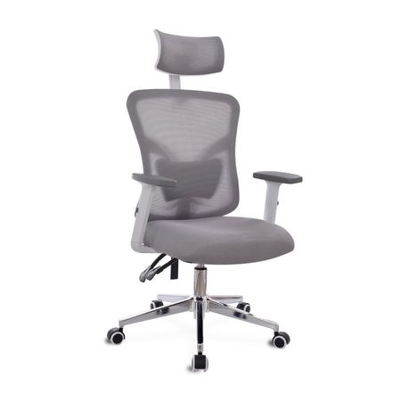 Silla de escritorio Fone Ultra con Cabecero Gris Bonno