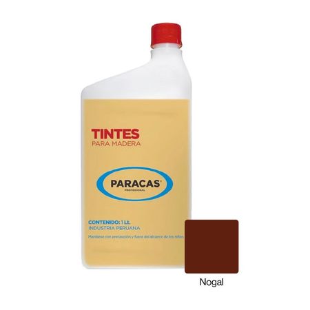 Tinte para madera Nogal 1 litro Paracas