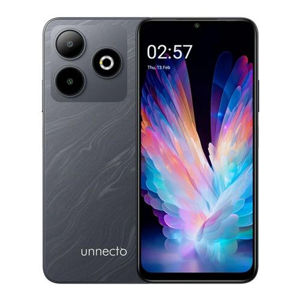 UNNECTO BOLT 10 DS 12GB (4GB+ 8GB ) /128GB DARK GREY/16MP AI  5000 mAh/ 6.56 PLGDS/ NFC/ ANDROID 14
